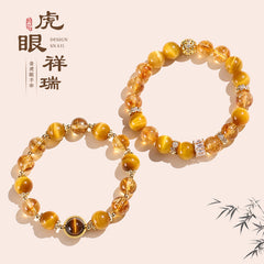 單圈金虎眼祥瑞手串