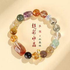 小眾黑金超七綠幽靈手串