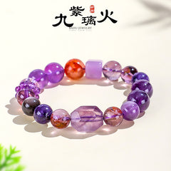 天然玻利維亞水晶紫多寶串珠