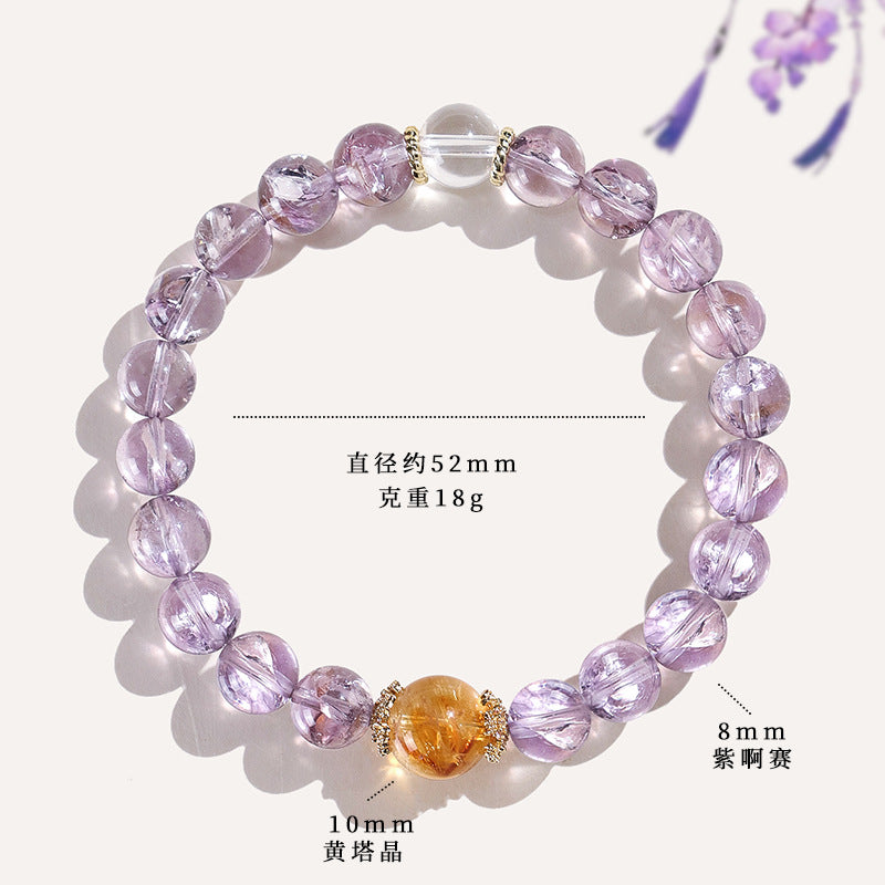 紫阿賽白心經手串