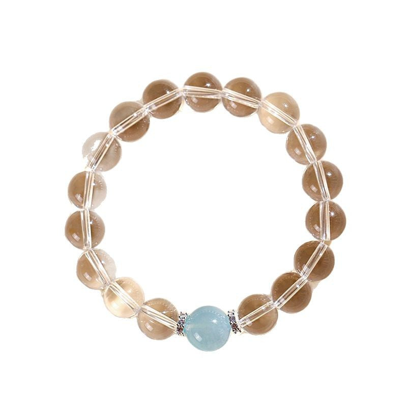 煙雨白水晶手串