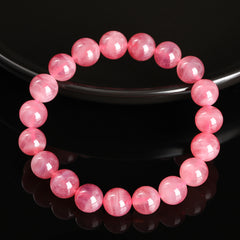 7A級天然老礦馬粉水晶手串