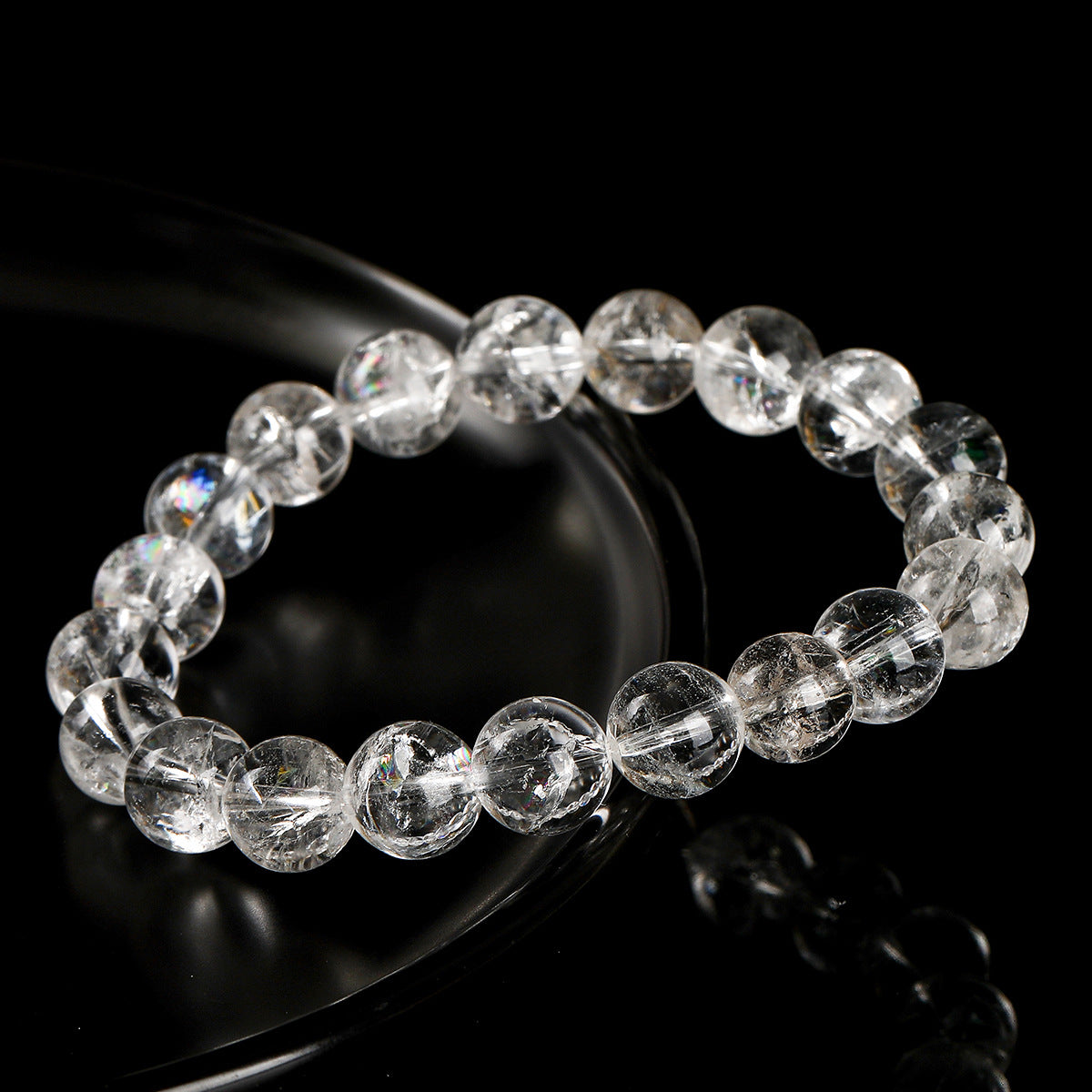 天然阿賽斯特萊白水晶手鍊