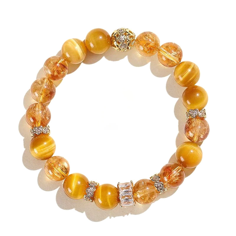 單圈金虎眼祥瑞手串