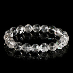 天然阿賽斯特萊白水晶手鍊